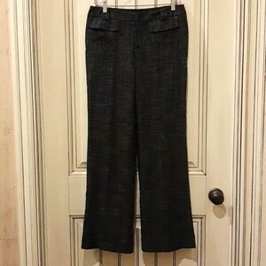 Nanette Lepore Black Dress Pants Size 4 Wide Leg Anthropologie